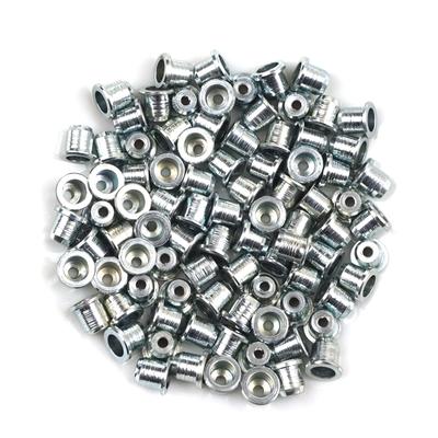 BCR034 100 ADET Araba Cam Regülatörü Sarıcı Tamir Çelik Kablo Tel Halat Ucu Bağlantı Pimi Durdurma Kovanı Sıkma Perçin 8x6.75/1.7 mm