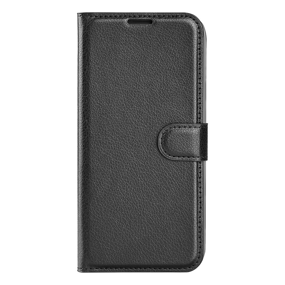 

For Google Pixel 7 5G PU Leather Phone Case Wallet Stand Litchi Texture Full Protection Shell Black