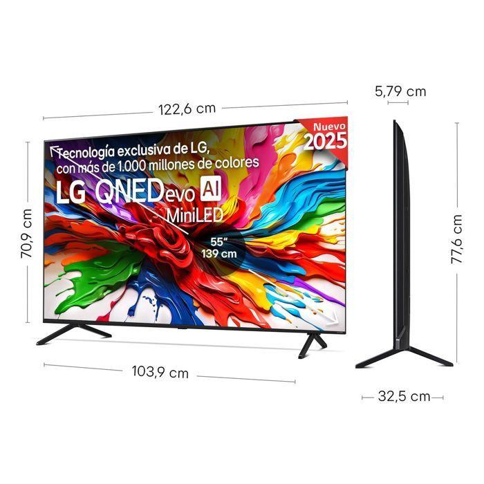 LG Smart TV - 55QNED92A6A - 55" - 4K Ultra HD - LED - HDR - Wi-Fi