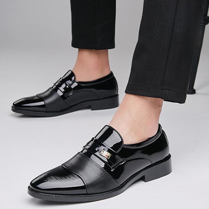FashionComfortable Men's Leather Shoes Slip On High Quality Men's Fashion Casual Shoes Business Formal Luxury Men's Loafers Moccasins