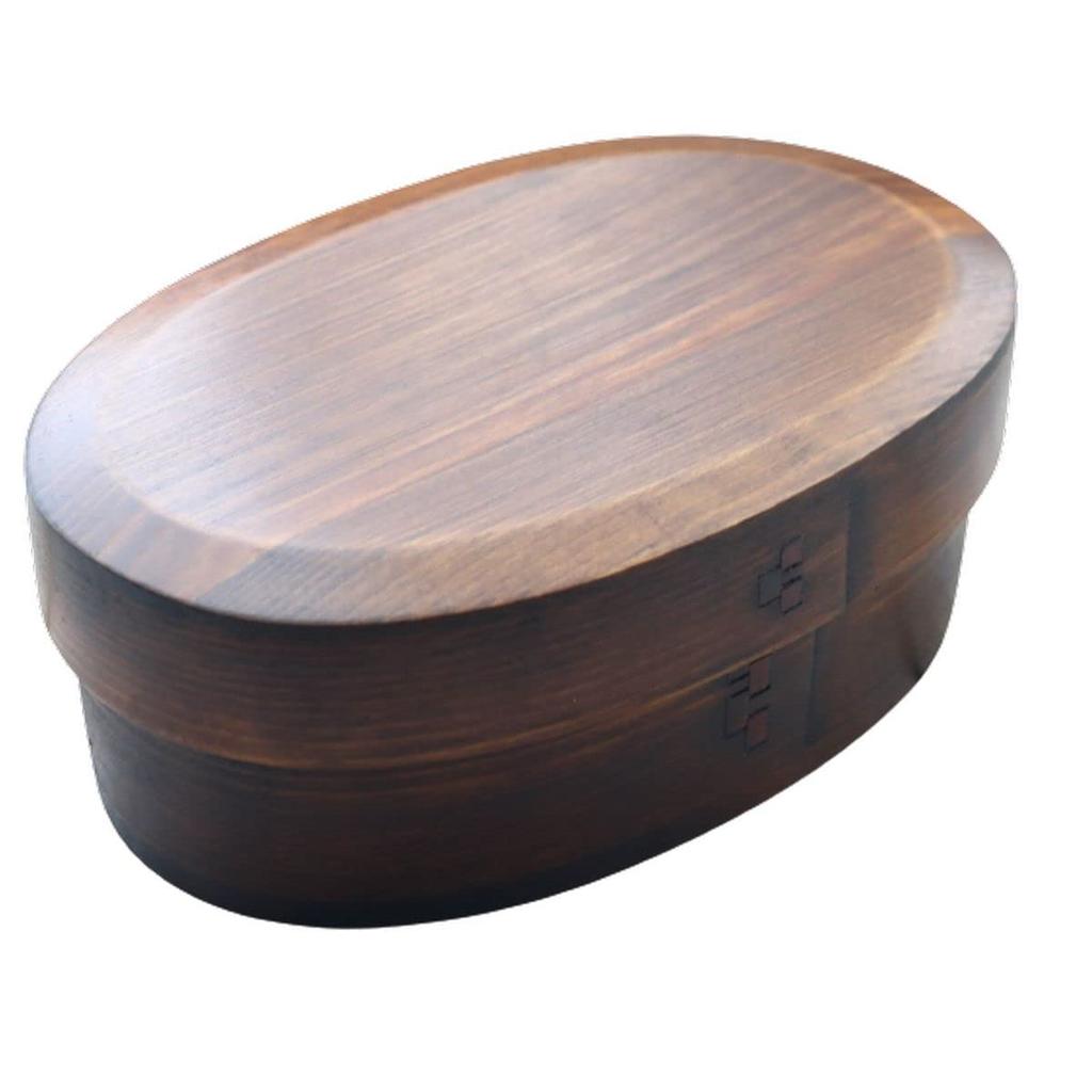 Wooden Lunch 17cm x 11cm x Suri Lacquer Finish j-kitchens Humidity-Regulating Box, 6.5cm, 500ml,