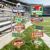 Sport Themed Directional Sign For Football Parties Durable Recyclable Paper Football Party Accessories Direction Boards
