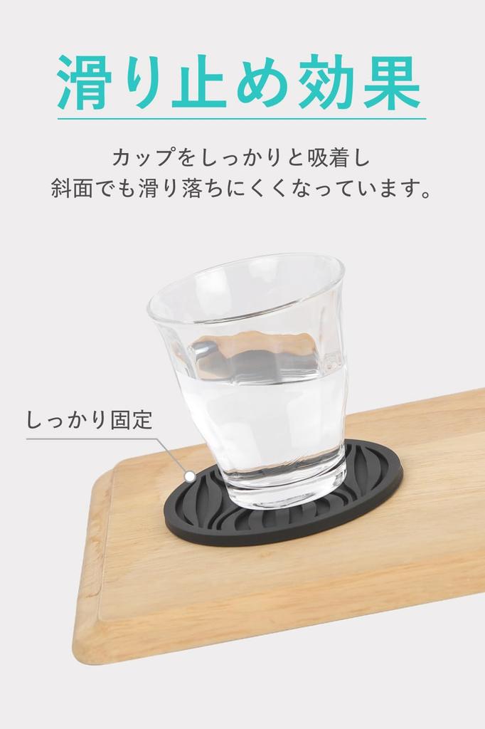 [Durable & Easy to Clean] Set of 6 Silicone Coasters with Storage Case, 3D Design, Anti-Slip, and Cushioned, 10cm Diameter (White Marble)