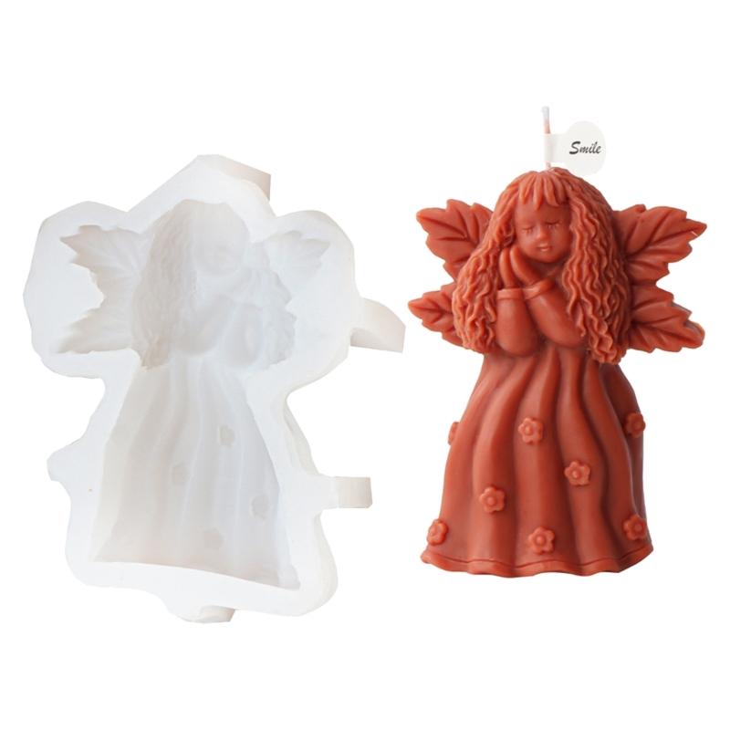 Handmade Girls Candle Ornaments Unique Gifts Making Resin Mould Girls Shaped Aromatherapy Candle Silicone Mold