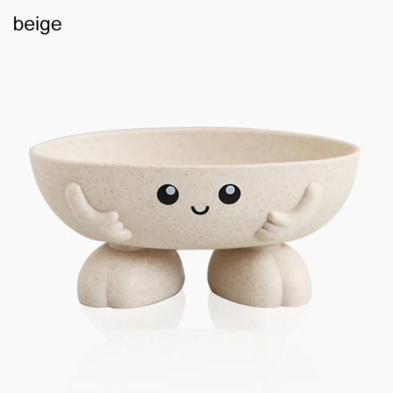 Eco-friendly 1Pcs Soap Box Good Slip-resistant Soap Dish Washroom Supplies Soap Holder Cartoon Style Shape Durable Durable