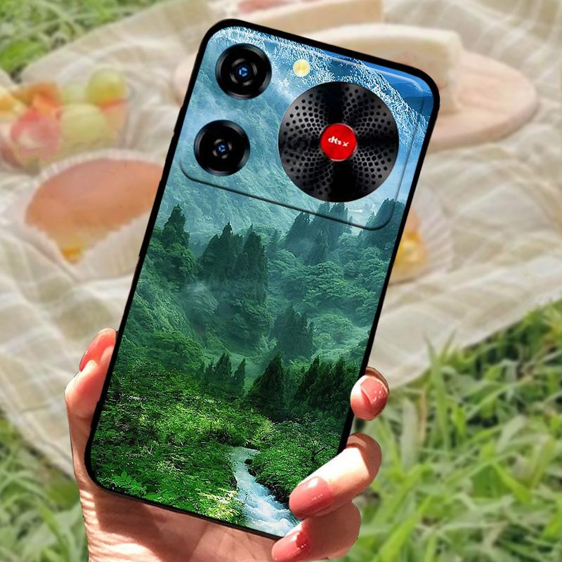 Per ZTE Nubia Custodia Musica Antiurto TPU Silicone Nero Paraurti Cover Per ZTE Nubia Custodie Telefono Musica Carina Cover Posteriore Fundas Capa