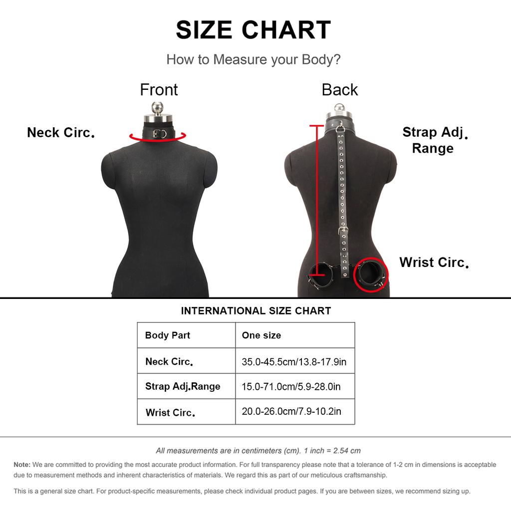 Leather Wrist Restraints and Collar Set - Bondage Accessories for Adult Parties and Play