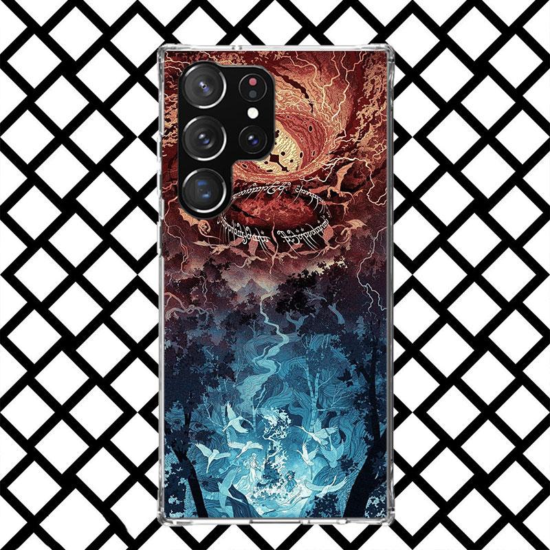 The L-Lord of The R-Rings Phone Case for Samsung Galaxy S26 S25 Edge S24 S23 Ultra S22 Plus S21 FE S20 + Soft Cover Print Fundas