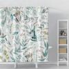 Plant Series Shower Curtain Set Waterproof Bathroom Hanging Curtains Polyester Flower Leaves Bath Screens With Hooks For Bathtub