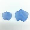 Frosted Lotus Leaf Thin Slices 24-36mm, Colored Hanging Holes for DIY Jewelry & Flower Weaving.