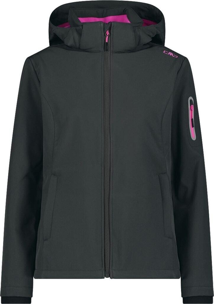 Куртка CMP softshell jacket zip hood women (39A5006) женская куртка softshell с отстегивающимся капюшоном (39A5006) антрацит/фестиваль