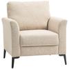 Linen Look Armchair Beige
