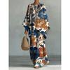 Y116 Summer Loose Bat Sleeve Top Wide Leg Pants Two-piece Women's Clothing European and American Fashion Suit