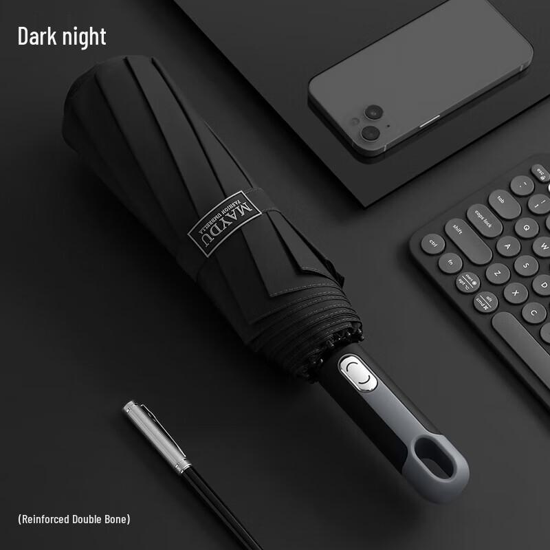 MAYDU M3077 Automatic 10-Rib Windproof Folding Umbrella