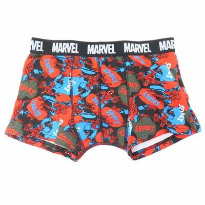 Slip Boxeur Homme Small Planet Spider-Man, Noir Standard, Marvel, Taille M