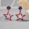Ins Five-pointed Star Earrings Hip-hop Versatile Simple Design Earrings Niche High-end Earrings