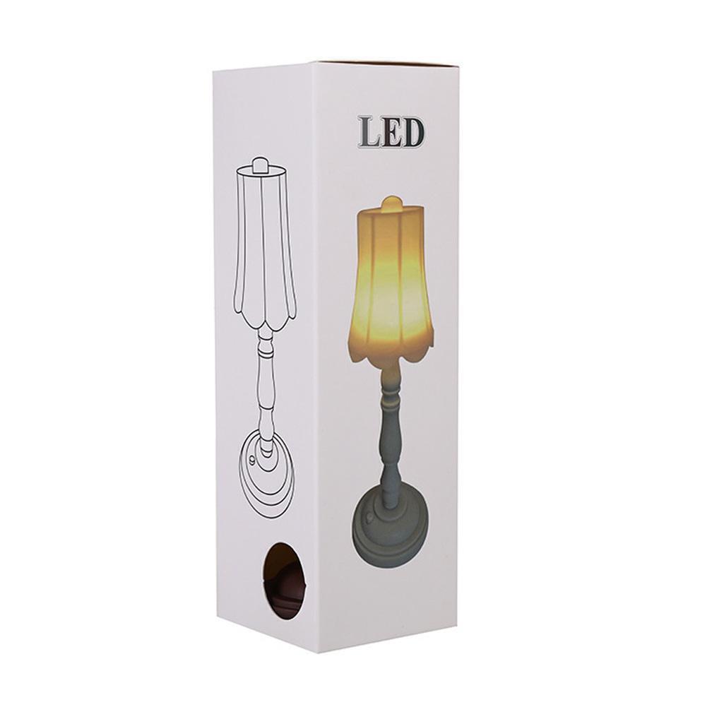 PDTO Mini LED Night Light Retro Style Table Bedside Lamp Small Desktop Decoration