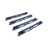 ESR537-1 4 Pieces Roof Rail Trim Strip Carrier Cover Rack Plug Lid for Vauxhall Opel Astra H 2004-2014 Zafira B 2005-2015 5187877 5187878 