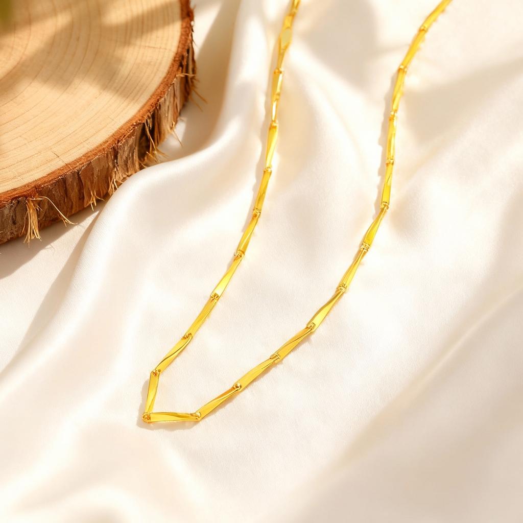 Classic Link Chain Necklaces for Women,Round Snake Chain Necklace,Water Wave Necklaces,Fashion Daily Jewelry Gifts Wholesale