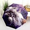 Muster mit zwei persischen Katzen, automatischer Klappschirm, tragbares und faltbares Design, 8 Schirmstäbe, ein Weihnachts- oder Geburtstagsgeschenk.