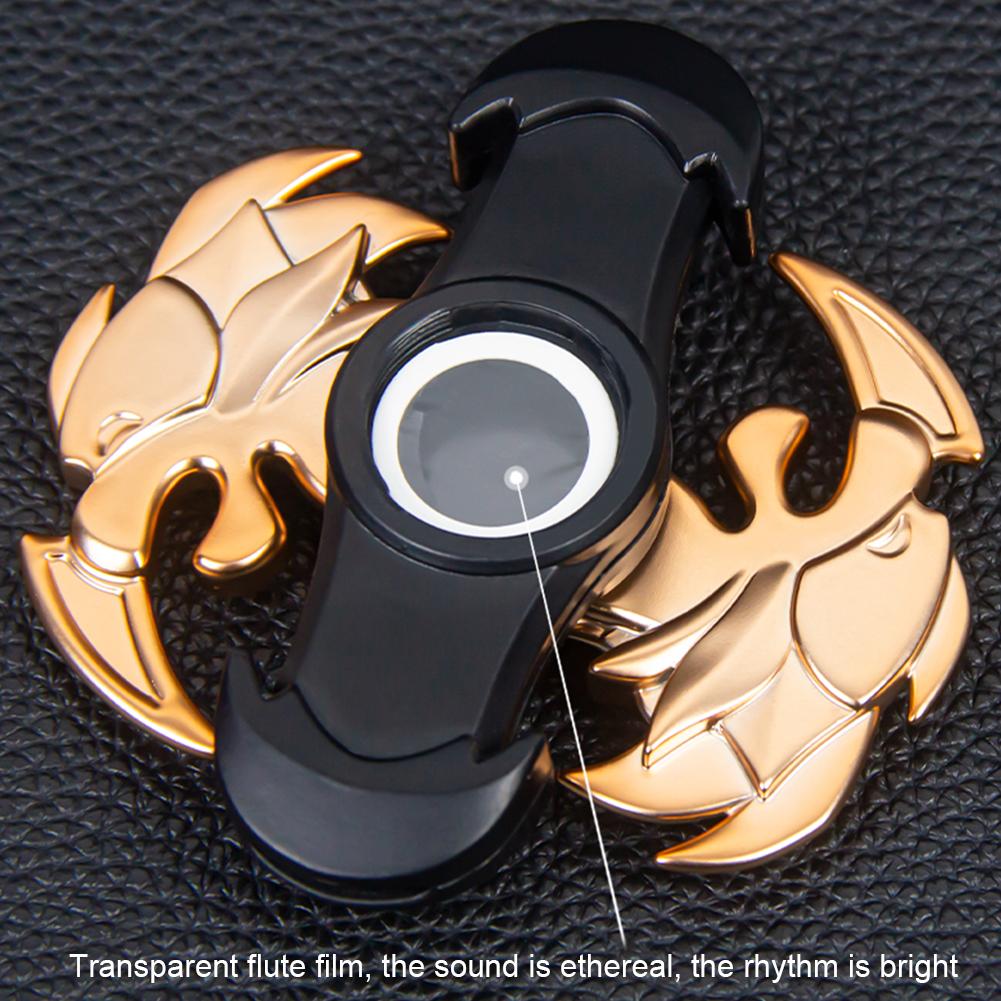 Fidget Spinner Kazoo Rotatable Simple Kazoos Instrument Aluminum Alloy Small Kazoo Musical Instrument Gifts For Music Lovers