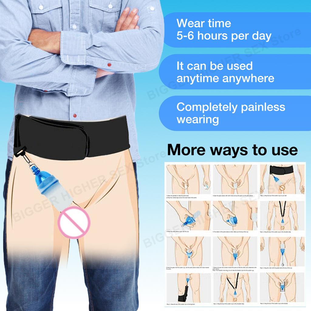 Penis Extender Enlargement Hanger Belt Set Cock Enlarger Physical Stretch Tie Leg Device Men Masturbator Tension Kit Sex