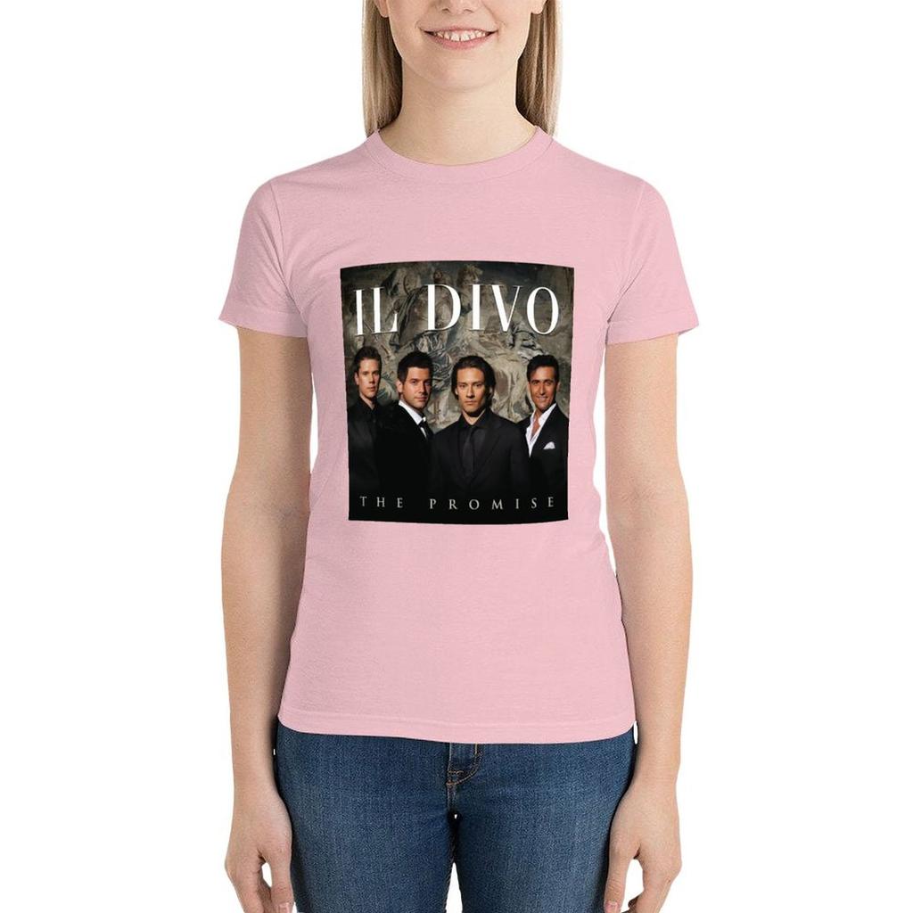Il Divo The Promise T-Shirt Cute Clothes Animal Print Shirt For Girls T-Shirts For Women Loose Fit