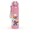 1PC Fox Inside Spread Eagle Wing Art Print 750ml Color Plastic Sports Water Bottle Leakproof Flip Straw Lid Suitable for Sports Office Home Use