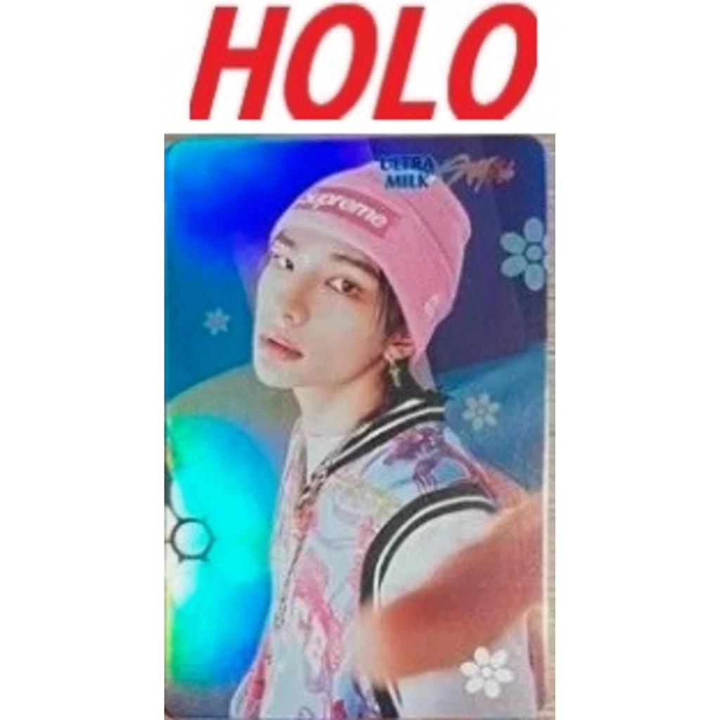 STRAY KIDS ULTRA MILK OFFICIAL Photo Card INDONESIA ROCK STAR STAR HOLOGRAM