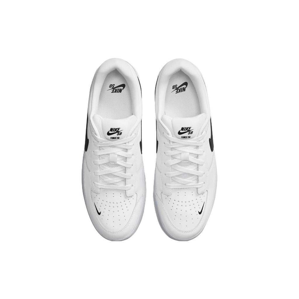 New Nike Sb Force 58 Premium White Black DH7505-101