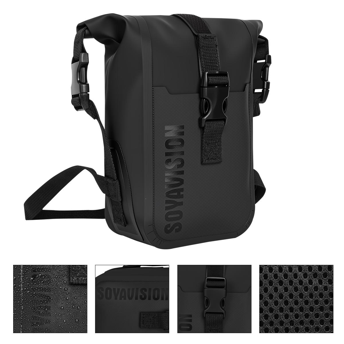 

Black Motorcycle Drop Leg Bag Waterproof Outdoor Sports Riding Running Hiking Men Casual Waist Bag Fanny Pack Moto & Biker Bags чёрный