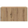 TV Cabinet Set 2 Pcs Brown 60 X 30 X 30 Cm Engineered Wood