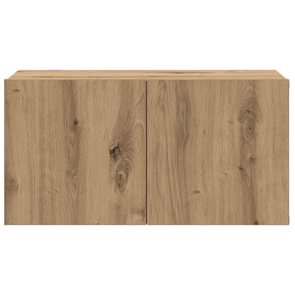 TV Cabinet Set 2 Pcs Brown 60 X 30 X 30 Cm Engineered Wood
