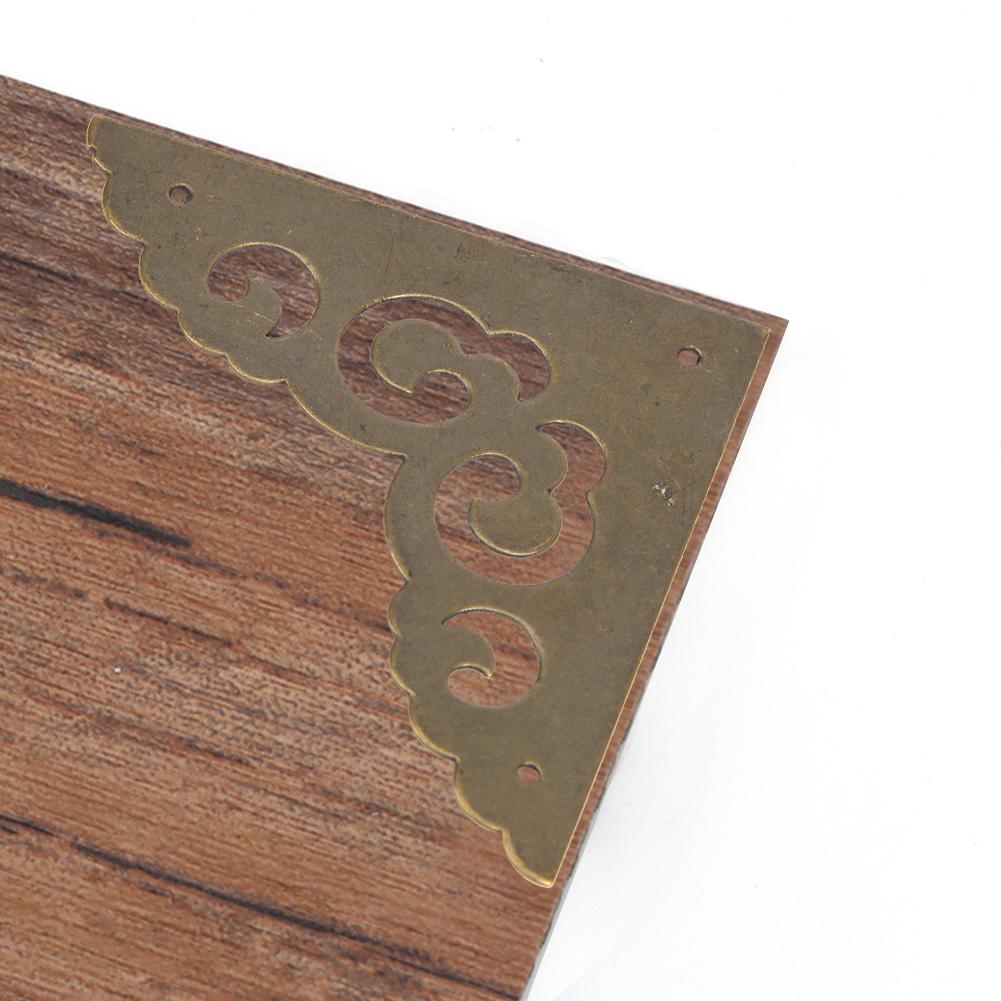 5 Pcs Corner Protector Antique Style Case Box Pure Brass Cloud Shaped CornerBronze