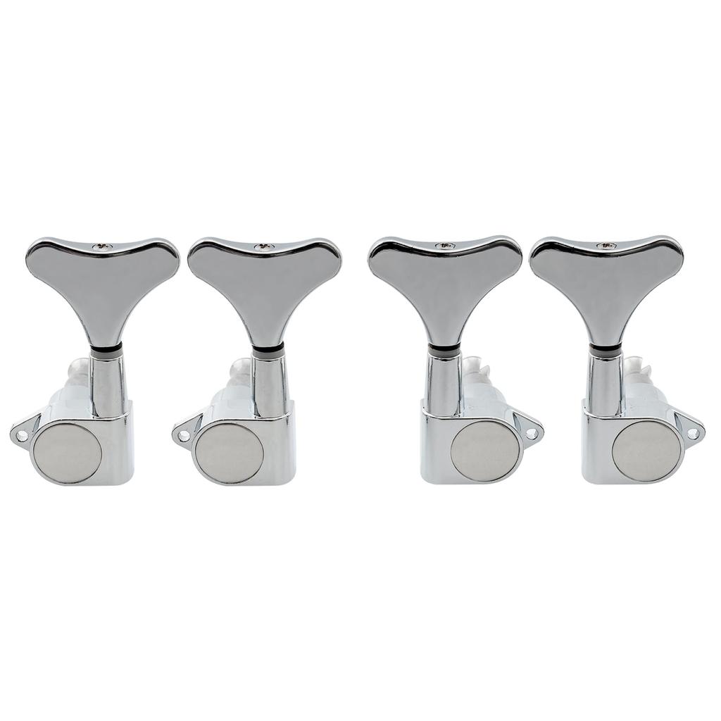 Musiclily Basic Bass Tuners for Electric Chrome L2+R2 4-String Ibanez-Style Basses,