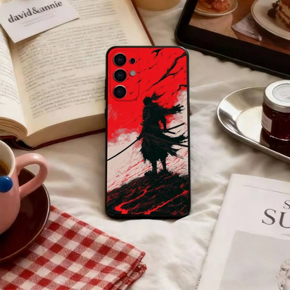 Japanese Bushido Samurai  Phone Case Black Silicone Soft For Samsung S25,S24,S21,S22,S23,S30,Ultra,S20,Plus,Fe,Lite