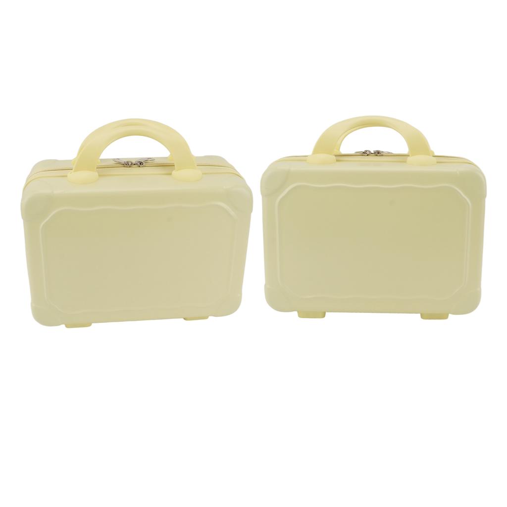 14 Zoll Kosmetikbox Koffer Design Vintage Große Kapazität Tragbar ABS Make-up Tasche für Damen Mädchen Reisen