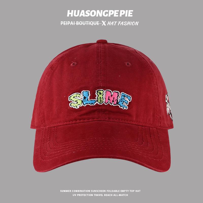 Baseball Cap Men s Outdoor Sunscreen Visor Cap Letter Embroidered Cap Trendy adjustable