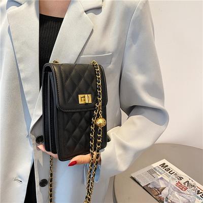 New Women's Bag Fashion Diamond Bag Women's Fashion Casual Shoulder Messenger Bag Texture Chain Bag