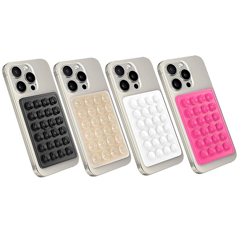 

Double Side Silicone Suction Pad For Mobile Phone Fixture Suction Cup Backed Adhesive Sucker Pad білий