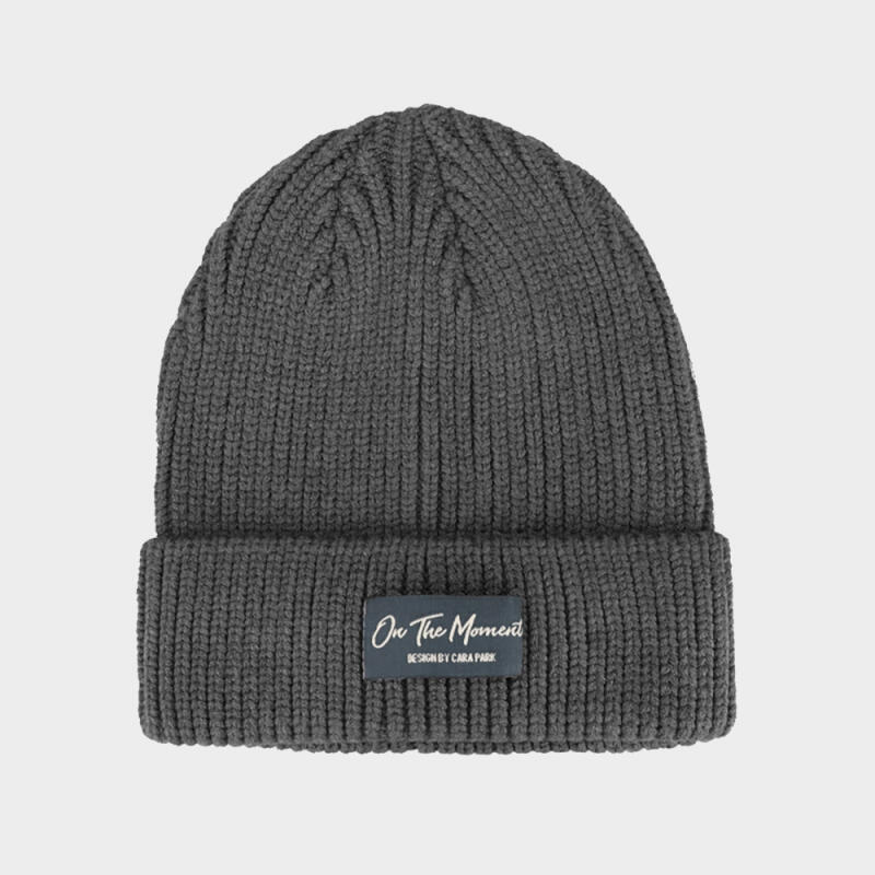 On the Moment Lettering Beanie C3 Gray C3 Gray