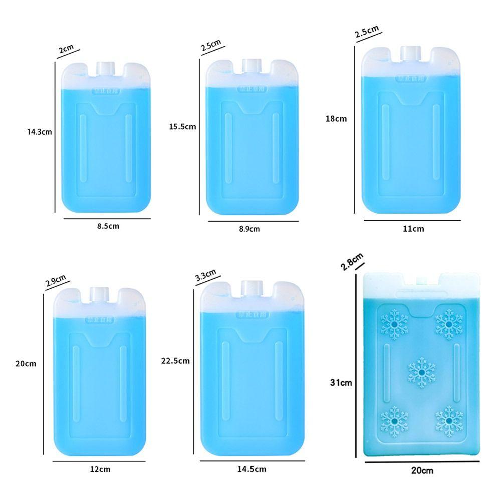 Reusable Ice Crystal Box Blue Picnic Cooler Box New Ice Box Air Conditioning Fan