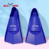 Silicone Short Freediving Fins Adults Unisex Lightweight Training Snorkeling Swimming Pool Use