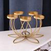 1/3/4/5-Candle Iron Candle Holder Decorative Tabletop Candlestick Holder Stand for Wedding Event Mantel Kitchen Dining Table Decor