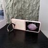 For Magsafe Magnetic Bracket Phone Case Texture PU Leather for Samsung Galaxy Z Flip 7 6 5 4 3 5G Hard Shell Shockproof Cover