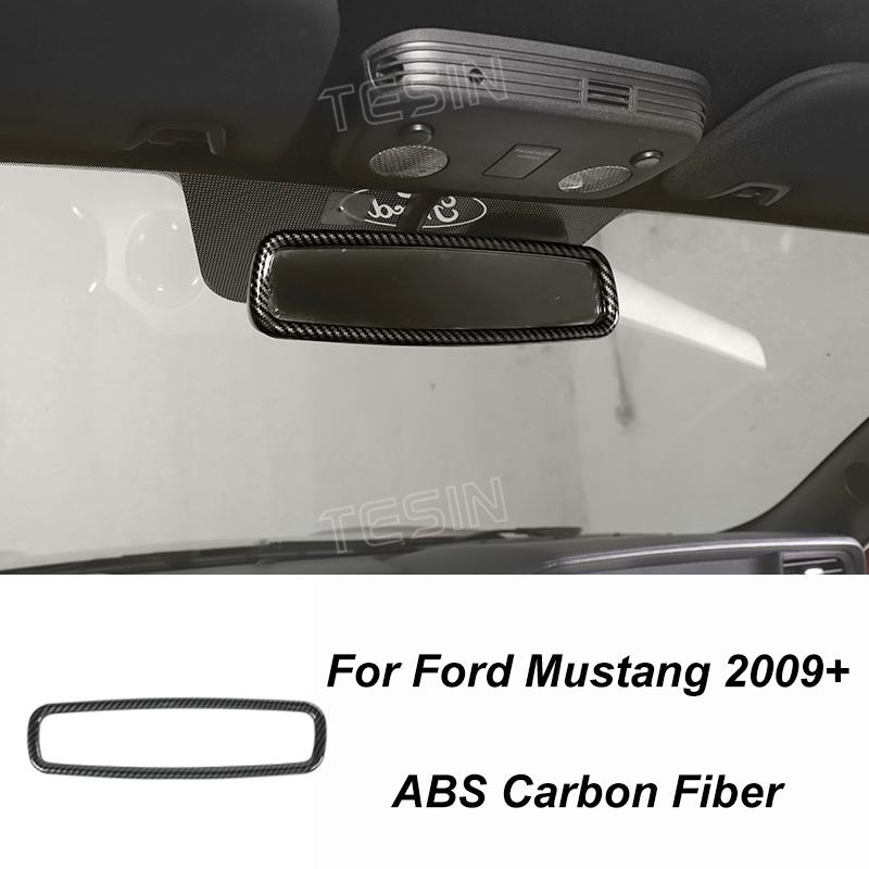 TESIN Autocolante de acoperire pentru decorațiuni interioare din fibră de carbon pentru Ford Mustang 2009 2010 2011 2012 2013 2014 Exterior