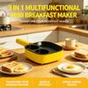 Machine à petit-déjeuner multifonctionnelle 3 en 1 mini gaufrier portable pour la maison