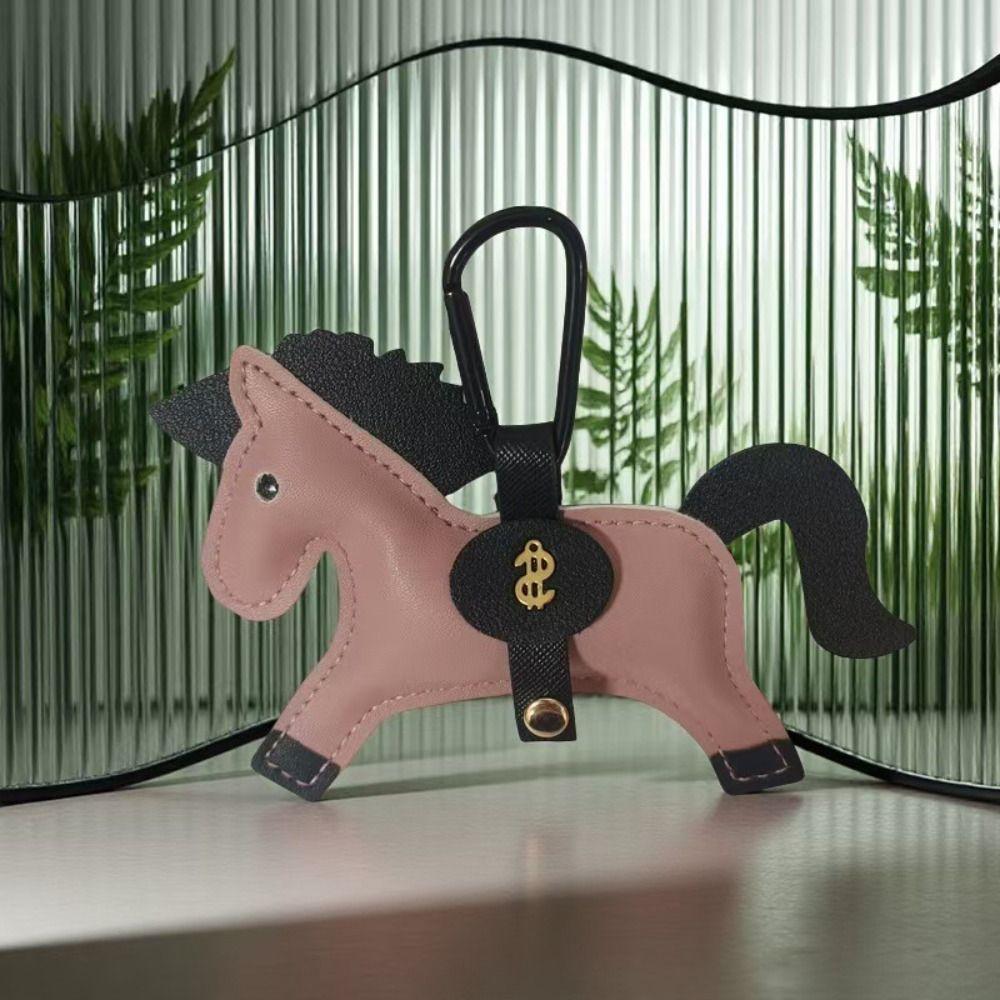Handmade Stitching Horse Pendant Multi-color Keychain New Trend Bag Charm Backpack Accessory
