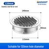 304 Stainless Steel Exterior Wall Vent Cap with Mesh Cover for Duct Exhaust Fans
