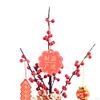 Artificial Potted Flower Bonsai Chinese Year Ornaments for Garden Dining Room